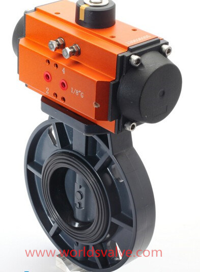PVC Butterfly Valve with Pneumatic Actuator