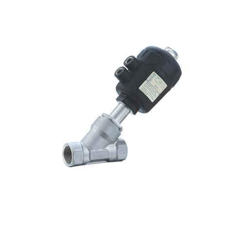 Pneumatic Angle Seat Valve with Plastic Actuator