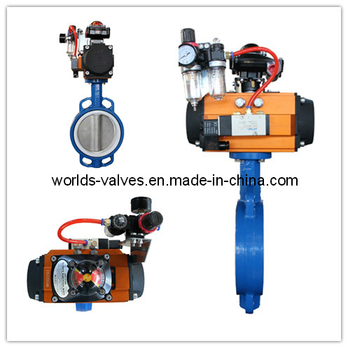Penumatic Wafer Butterfly Valve with Pin (D67A1X-10/16)