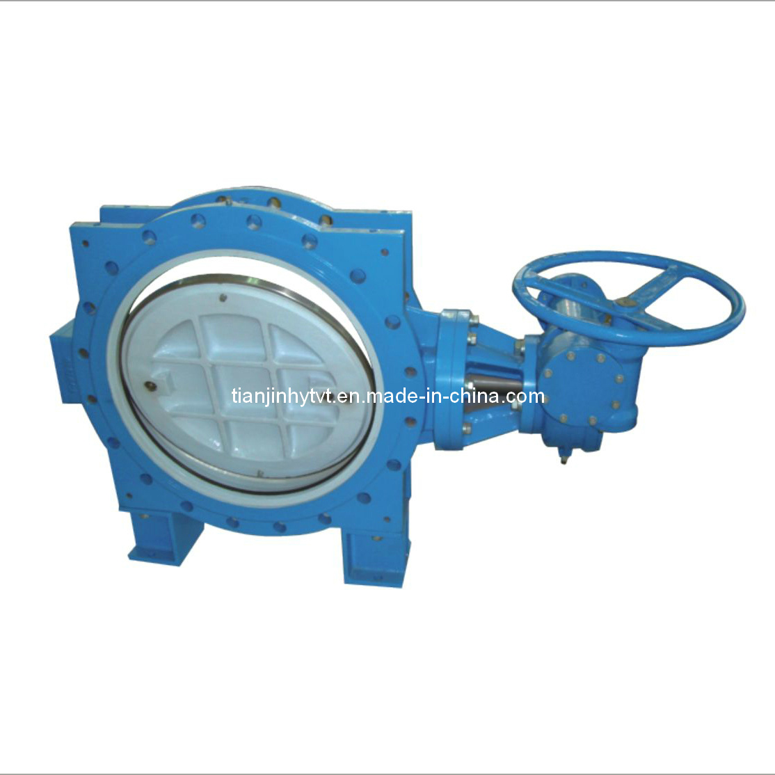 Double Eccentric Resilient Seated Butterfly Valve with Worm Gear (D343X-10/16)