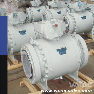 High Pressure 900lb, 1500lb, 2500lb Trunnion Ball Valve From Forged Steel
