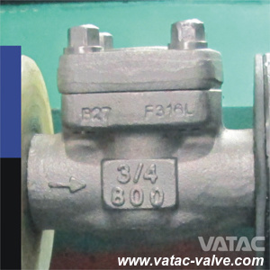 F304 Flanged Ends Forged Steel Check Valve