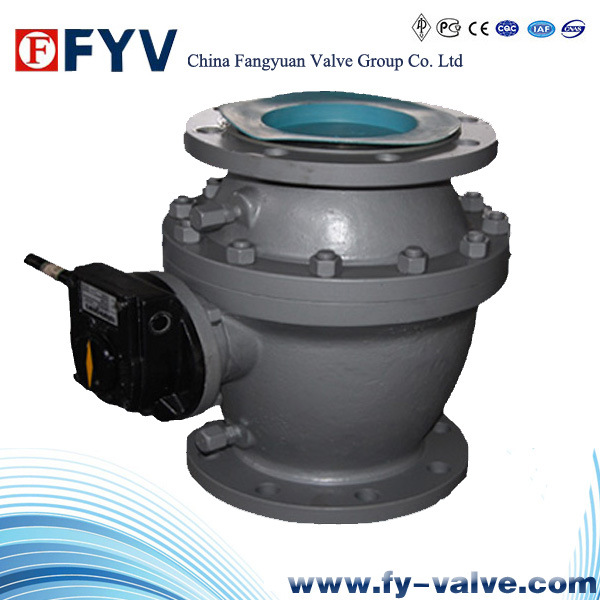 Two-Piece Fixed Ball Valve with Gear Actutor
