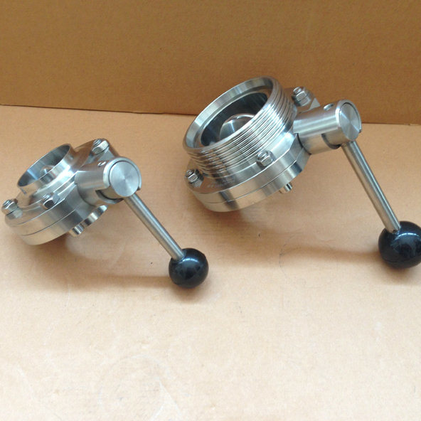 38.1mm Stainless Steel SMS Hygienic Sanitary Butterfly Valves