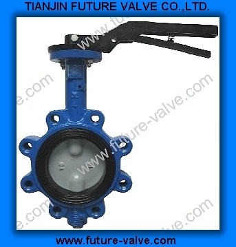 Pinless Lug Type Butterfly Valve with Two Stems (D71X)