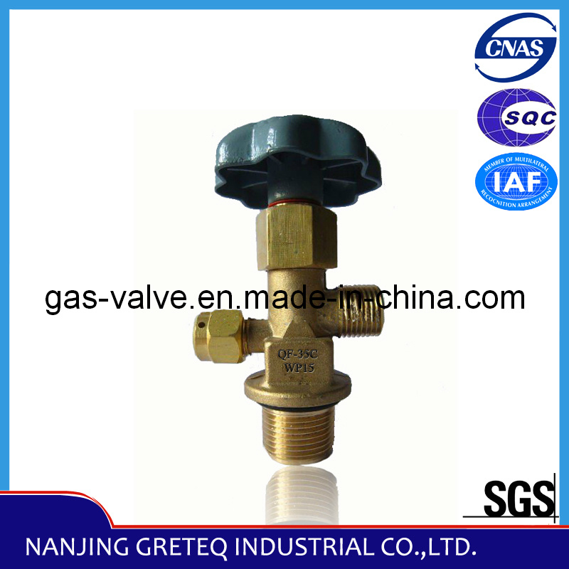 Medium Pressure QF-35C Brass Carbon Dioxide Cylinder Valve