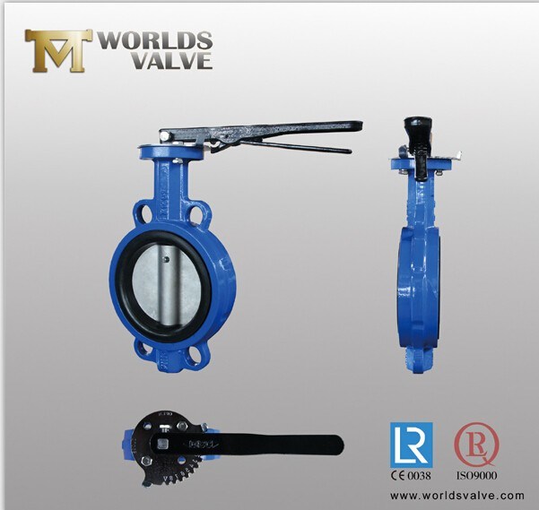 JIS 10k/16k Cast Iron Wafer Type Butterfly Valve with Hand Lever (D371X-10K/16K)