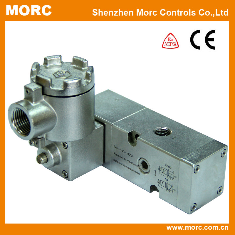 Five Position Stainless Steel Explosion Proof Air Solenoid Valve