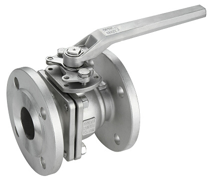 DIN Pn16/Pn40 2PC Flange Ball Valve with Direct Mounting Pad