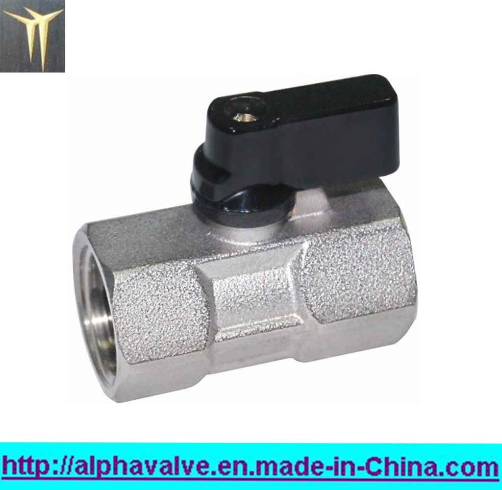 Forged Female Full Bore Mini Ball Valve with Butterfly Handle
