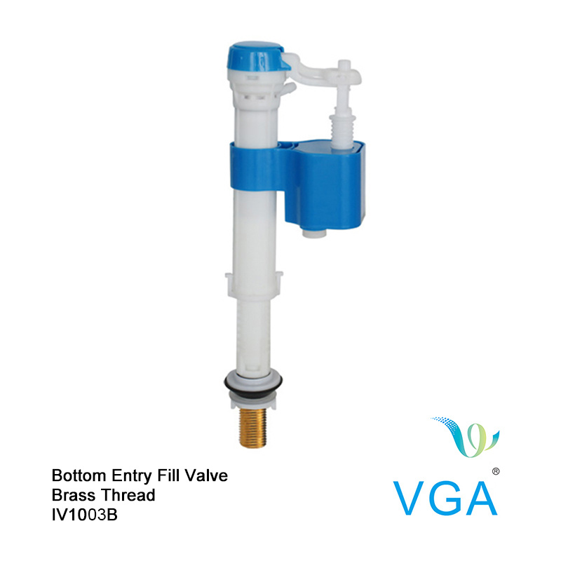Brass Thread Bottom Entry Toilet Accessories Fill Valve IV1003b