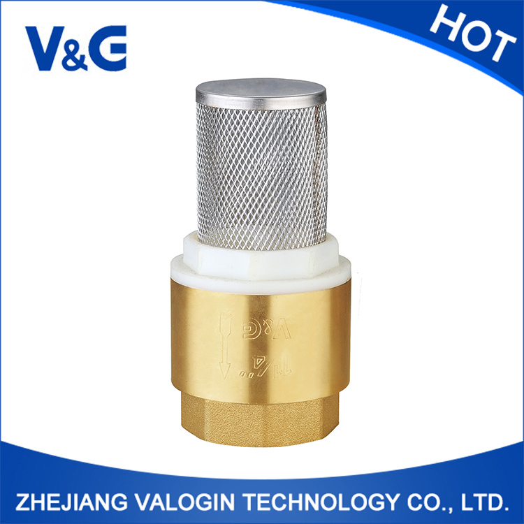 Brass Foot Valves with Filter Screen (VG-C11031)