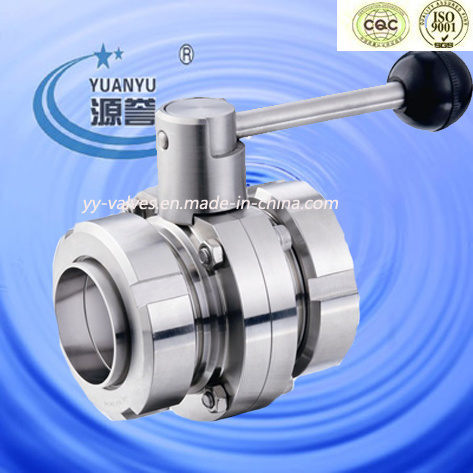 Stainless Steel Sanitary Union Type Butterfly Valve (100128)