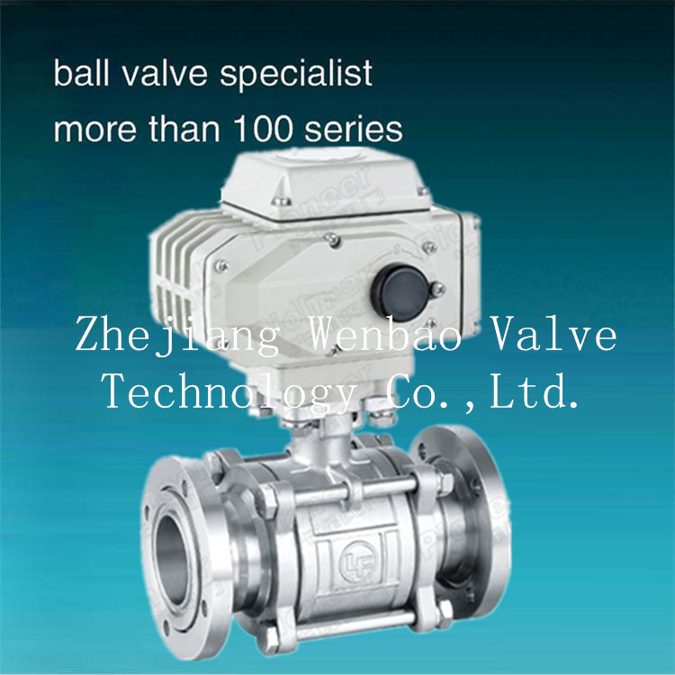 Gud Flanged Type Electric Actuator Vacuum Ball Valve
