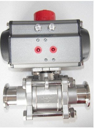 Welding /Clamped/Thread Handle/Pneumatic Sanitary Ball Valve with Motor (CF88146)