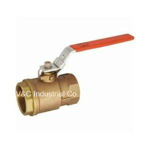 Thread Bronze Ball Valve with Lever Handle for Water