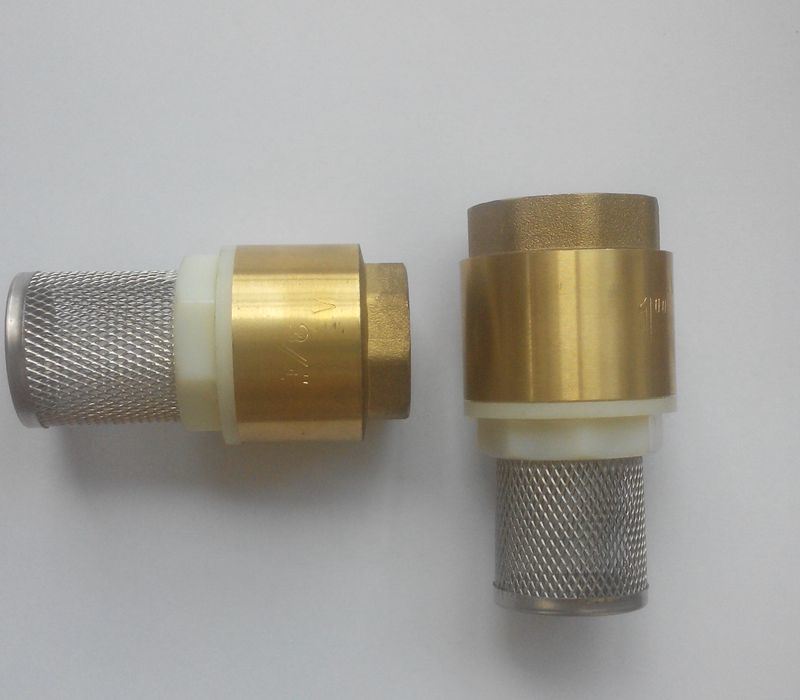 Brass Foot Valve with Stainless Steel Web /Check