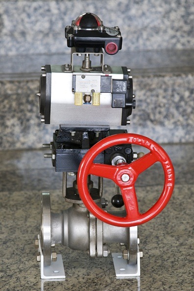 Ball Valve with Airtac Solenoid Valve and Manual Hand