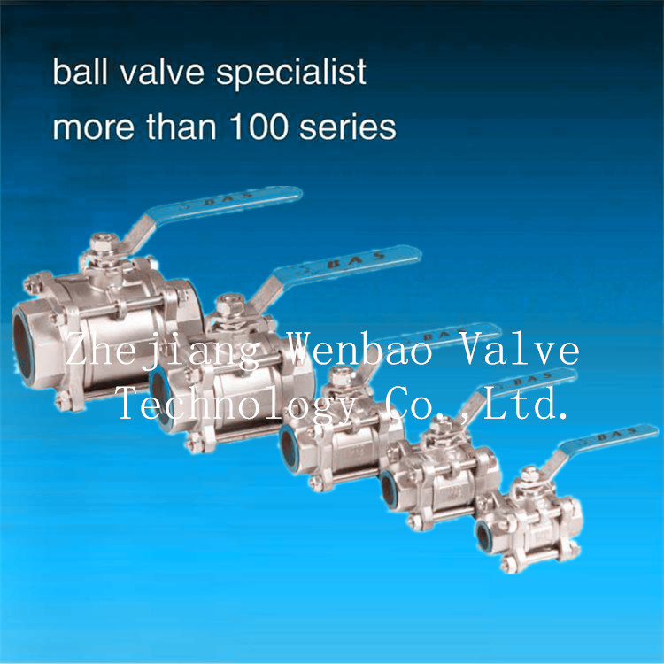 Stainless Steel 3PC Thread Ball Valve