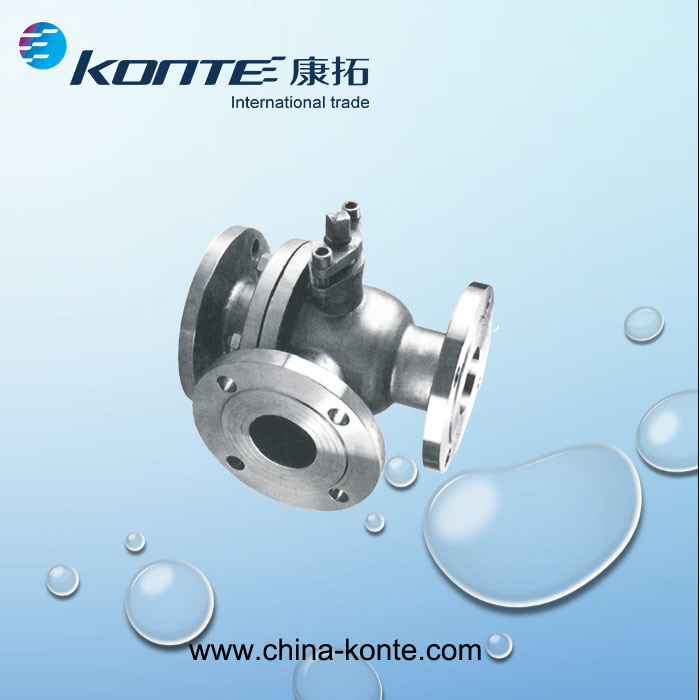 3 Way Flange Stainless Steel Ball Valve