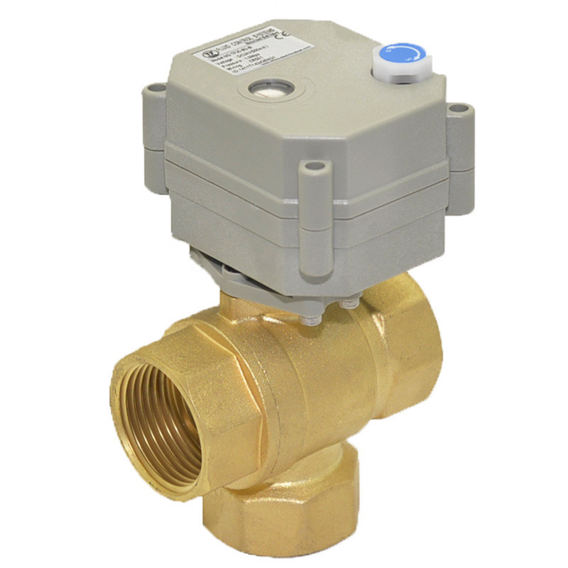3way 1'' Electric Control Valve with Mannual Operation (T25-B3-B)