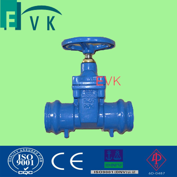 DIN Cast Iron Resilient Seated Socket End Gate Valve