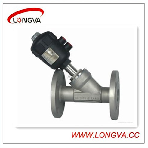 Stainless Steel Flanged Angle Seat Valve