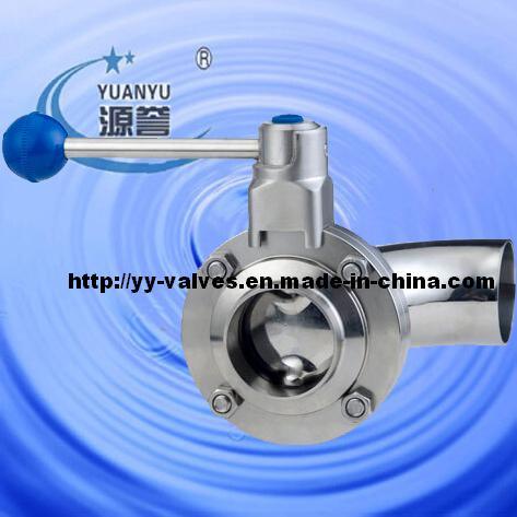 Sanitary Butterfly Valve with Elbow