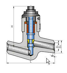 Lift Check Valve For Electric Station