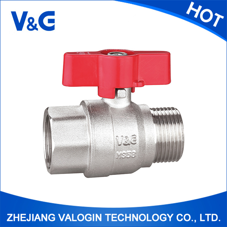 Brass Water Valve with Aluminum Butterfly Handle (VG-A12051)