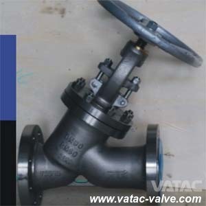 Y Type Alloy 20 Monel Trim Flanged Globe Valve with Cl150/Pn16