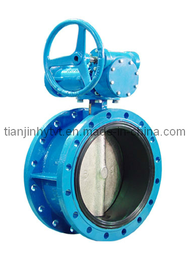 Double Flange Type Butterfly Valve with Worm Gear (D341X)
