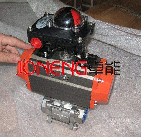 Stainless Steel Pneumatic 3pieces Ball Valve (JN-BLV1001)