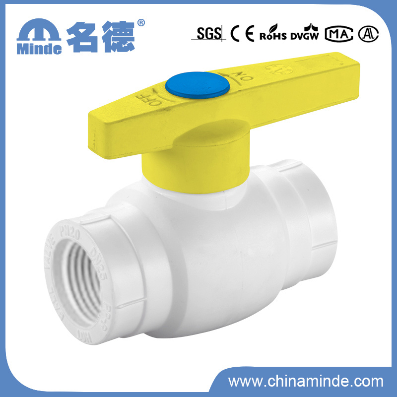 PPR Plastic Ball Valve Type a Threaded for Building Materials