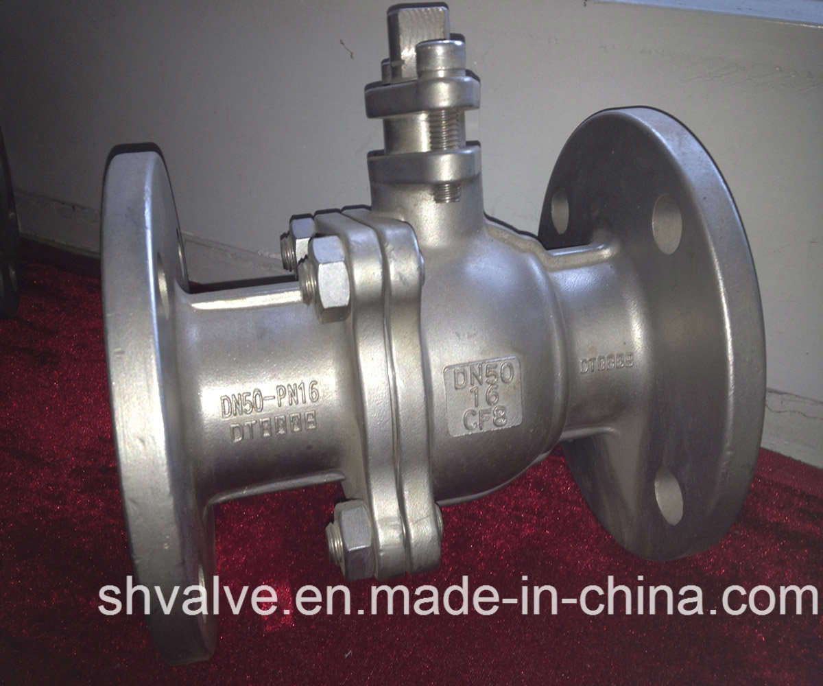 2 Pieces Stainless Steel Flanged Ball Valve