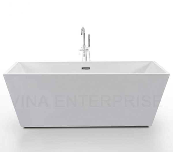 Seamless Square High Quality Freestanding Acrylic Bathtub