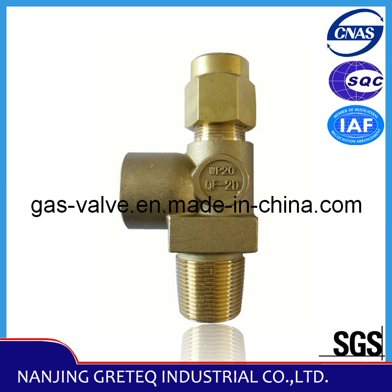 QF-2D High Quality Brass Oxygen Cylinder Valve with Safety Device