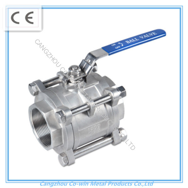 Hebei Supply 3PC Stainless Steel Ball Valve with Lock