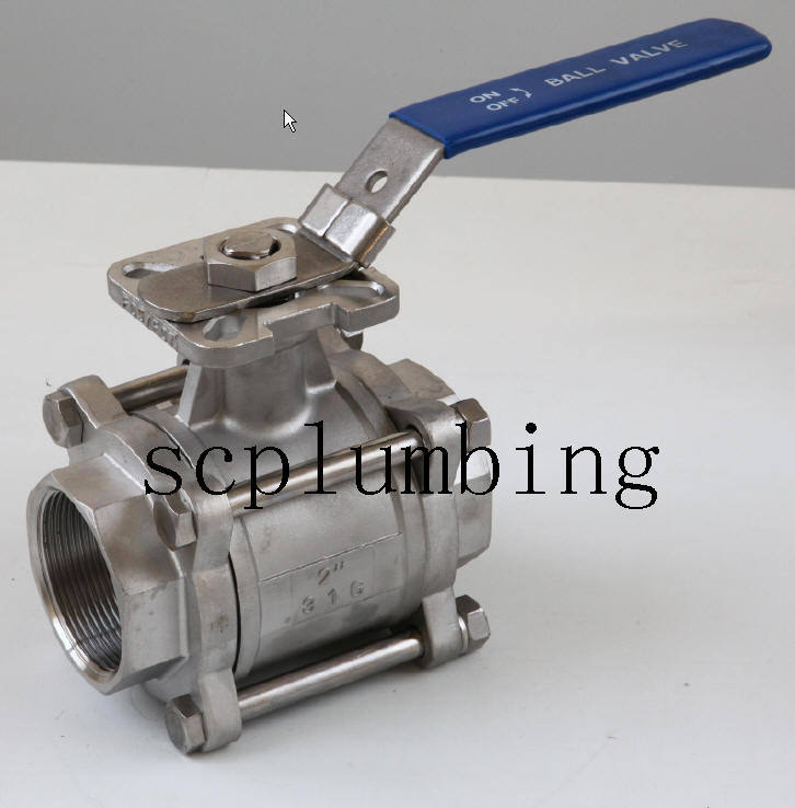 3-PC Flanged Ball Valve with Direct Mounting Pad
