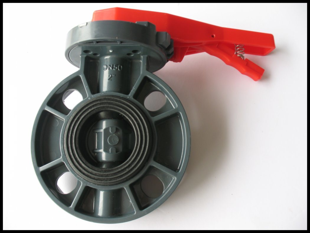 Butterfly Valve/ PVC Butterfly Valve/ PVC-U Butterfly Valve with Size Dn50 (2