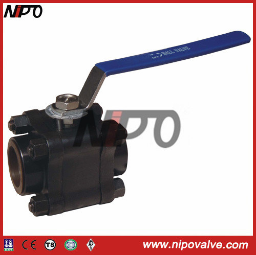3-PCS Floating Forged Steel Threaded Ball Valve