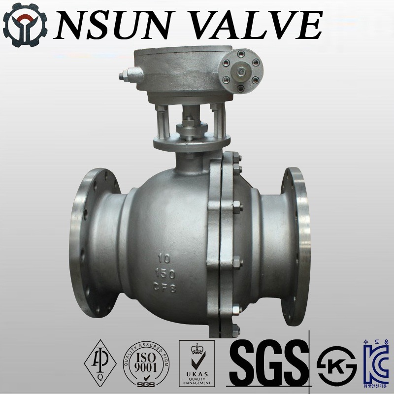API Stainless Steel Ball Valve with Wormgear