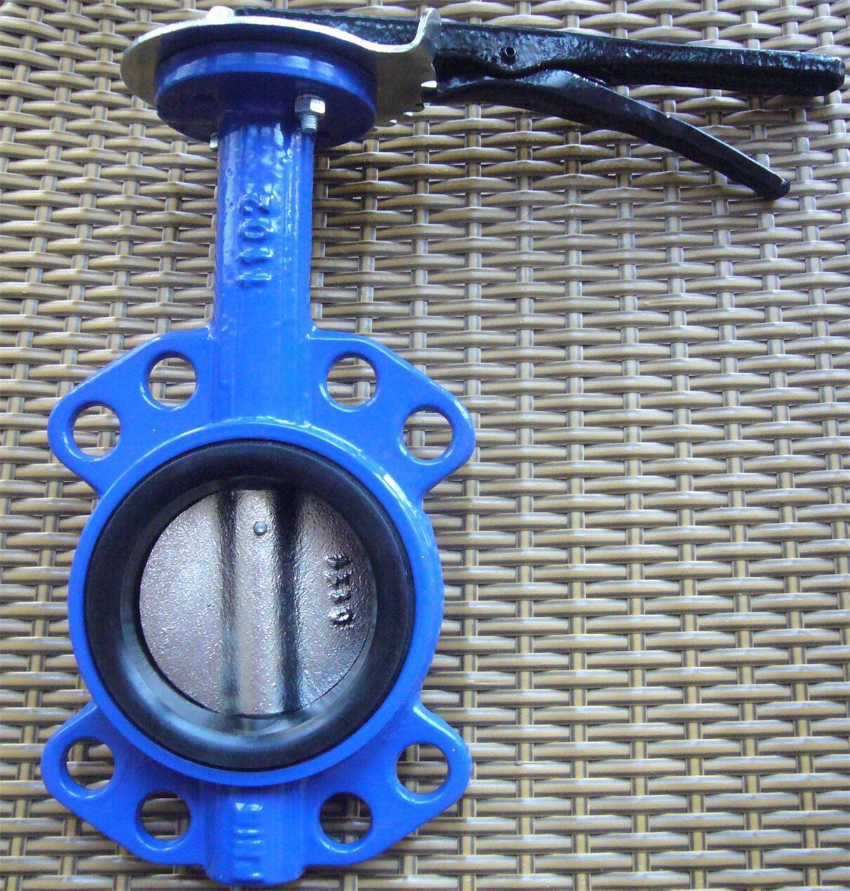 Cast Iron/Ductile Iron Pn10/Pn16 Dn80 Wafer Butterfly Valve
