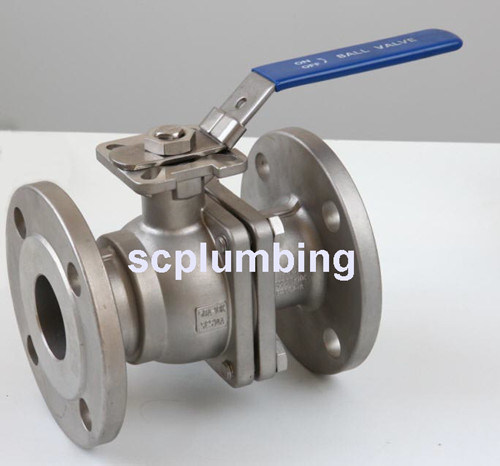 2-PC Flanged Ball Valve with Direct Mounting Pad (JIS)