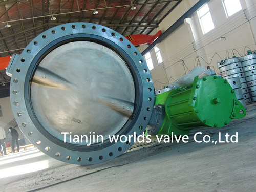 Resilient Seated Double Flange Butterfly Valve (D41X-10/16)