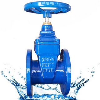Manual DIN Standard Resilient Wedge Worm Gear Gate Valve