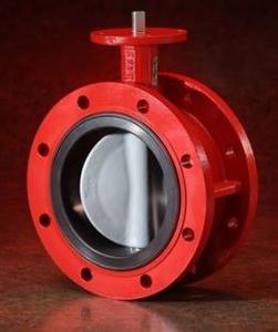 Double Flanged Double Eccentric Rubber Seated Butterfly Valve