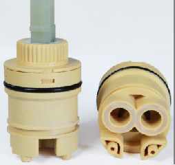 Plastic Ceramic Faucet Cartridge Side Outlet with Distributor Gw-35gp