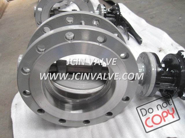 PTFE Seat Double Eccentric Butterfly Valve with Lever (D43F)