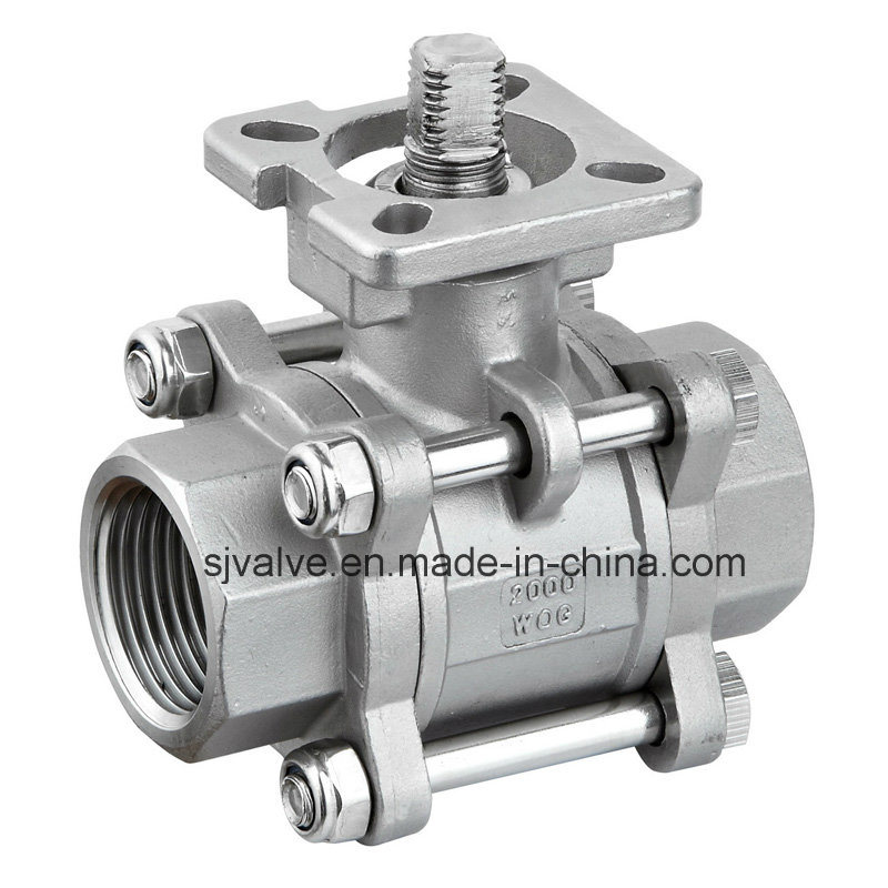 3 PC Sanitary Ball Valve with ISO 5211